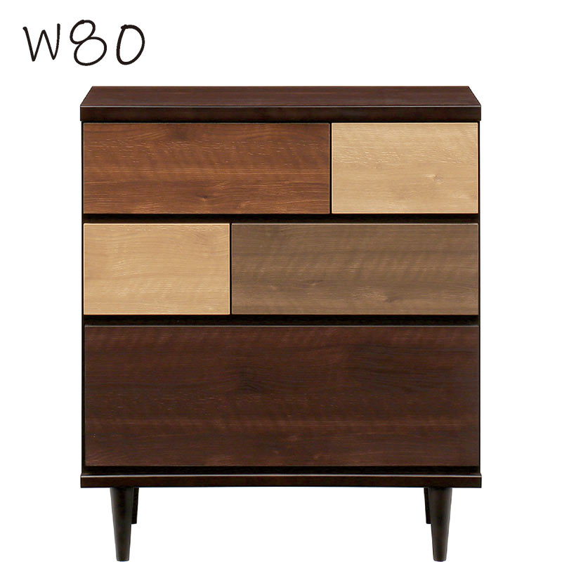 ローチェスト ローチェスト 幅80 3段 タンス 大容量 洋服 収納 チェスト タンスチェスト 洋服タンス リビングチェスト リビング 収納 棚 引き出し 収納チェスト 収納タンス 洋服ダンス ナチュラル ブラウン カラフル 木製 おしゃれ 北欧 シンプル カジュアル 完成品(3)