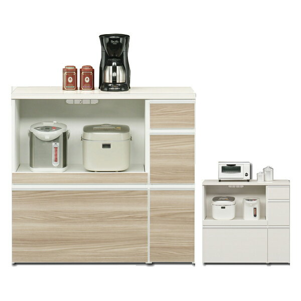 レンジ台 キッチンカウンター カウンター下収納 幅100cm 完成品 国産品 キッチン収納 北欧 モダン おし..