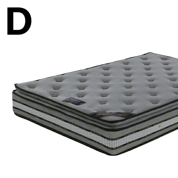 マットレス ダブル ポケットコイル ピロートップ 寝具 送料無料