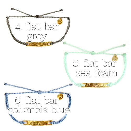【メール便送料無料♪】puravida bracelets/プラヴィダ ブレスレット/gold hammered/ゴールド チャーム ブレスレット/puravida/プラヴィダ/ブレスレット/メンズ/レディース/ユニセックス/サファリ/アクセサリー/プラビダ/ 送料無料 プレゼント triangle flat bar 3