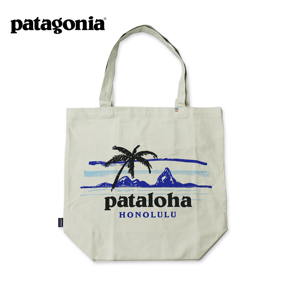 ハワイ直輸入☆pataloha（パタロハ）【Patagonia（パタゴニア） トートバッグ】送料無料/ハワイ/ホノルル/トートバック/バッグ/ハワイアン雑貨/HAWAII/ブルー/青/限定品/アメリカ/大容量/大きい/サブバッグ/サブバックのサムネイル