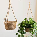 rico collection プランターカバー ハンギング 鉢カバー 観葉植物 吊るす プランターバスケット 植木鉢 多肉植物 屋外 屋内プラントハンガー 編...