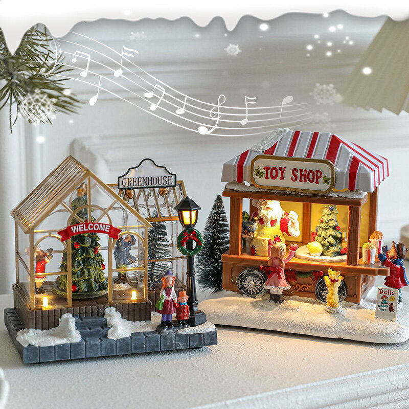 \早割11%クーポン/オルゴール クリスマスツリー 音楽ボックス メロディー おもちゃ 可愛い 店舗 ハウス 回転 卓上飾り 雑貨 癒しグッズ 音楽 知育玩具 ...