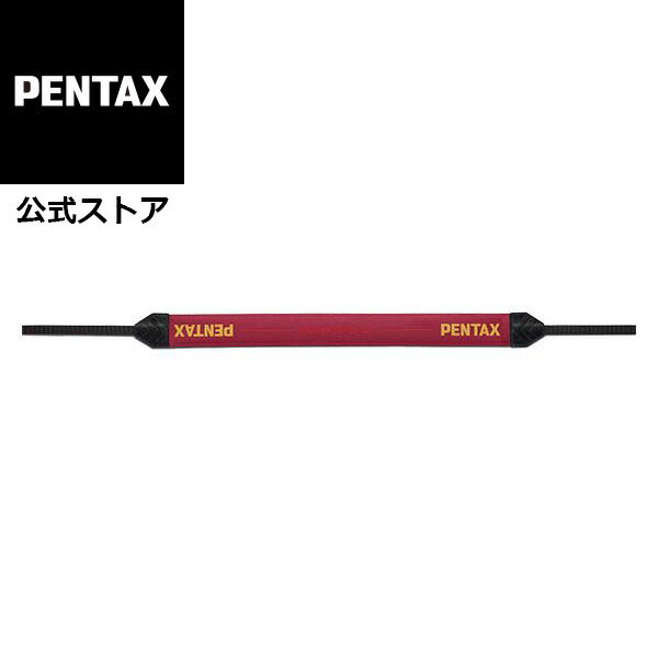 PENTAX ストラップ O-ST1401 ブラック／レッド【安心のメーカー直販】
