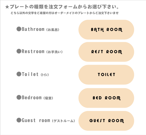 ナチュラル ルームプレート【ヒノキ Aタイプ】...の紹介画像2