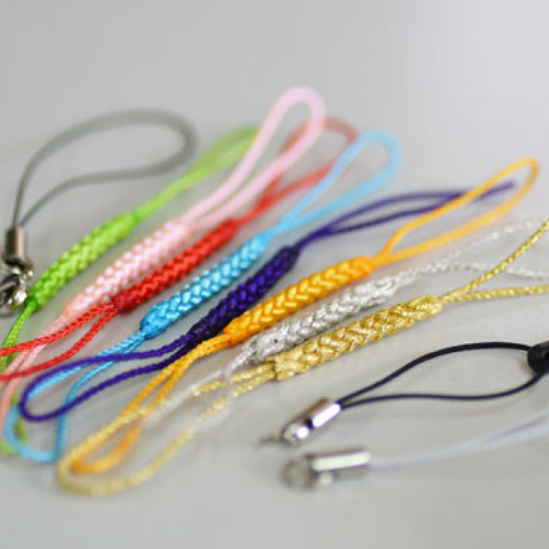 ストラップの紐 【18色】 【ゆうパケット配送OK】<ストラップ ひも><ストラップ 紐><キーホルダー 紐><キーホルダー ひも><スマホ ストラップ><ス...