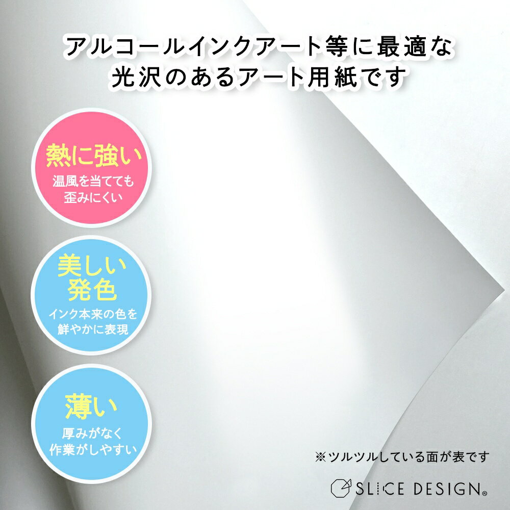 アート用合成紙A5サイズ(148times;210mm)10枚スライスデザイン【4個までネコポス配送対応】