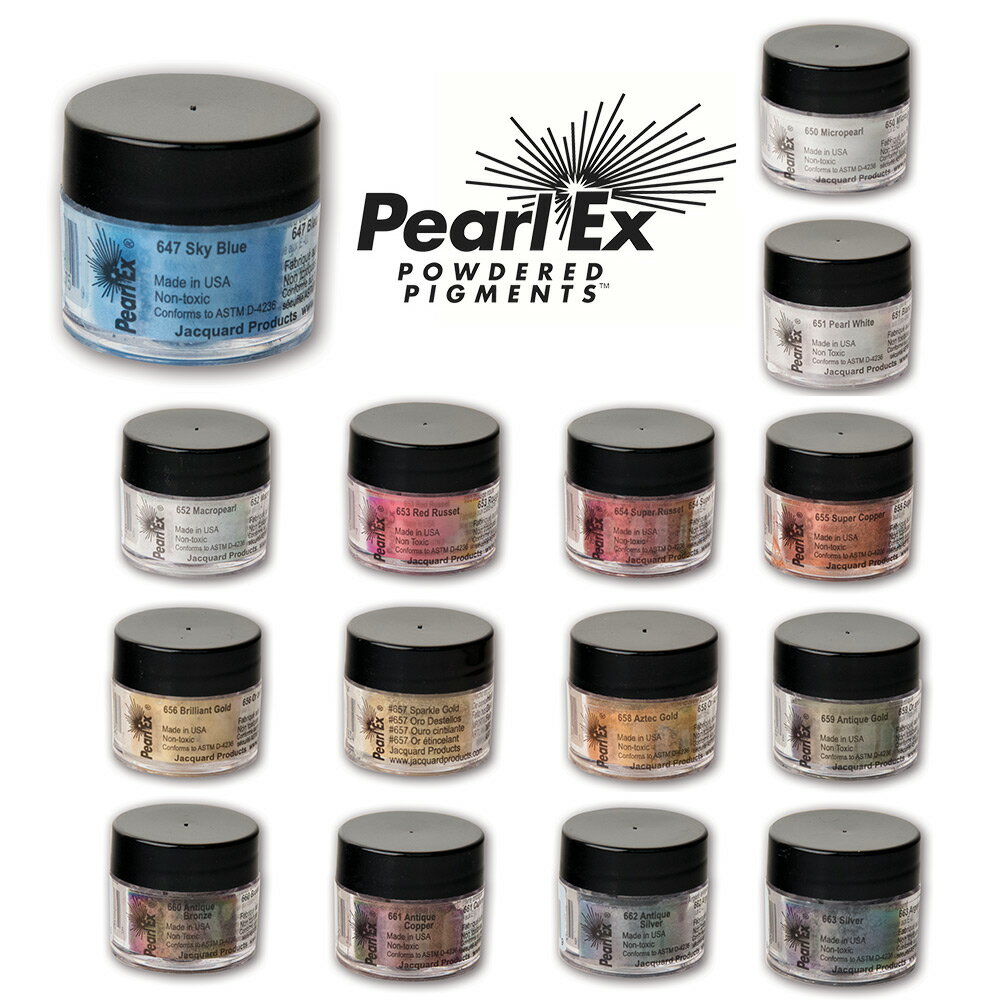 【Jacquard(ジャカード)社製】パールEXパウダー 3g 1個(カラーNo.647〜663) ※15色よりご選択ください