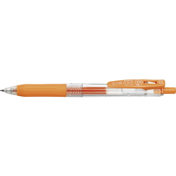 【ゼブラ】サラサクリップ　ジェルボールペン　0.5mm　インク色：オレンジ　（1本）　[JJ15-OR]【10個まで追跡可能メール便対応可能】