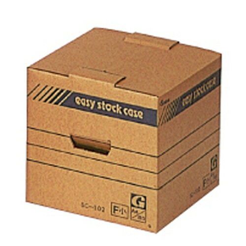【MIクリエーションズ】イージーストックケース （段ボール製)　普及型B5／A4兼用　（1個)　[SC-102]