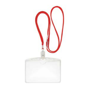 【クラウン】クラウン吊下げ名札エコノミータイプ　赤　（10枚入)　[CR-NF62-R]