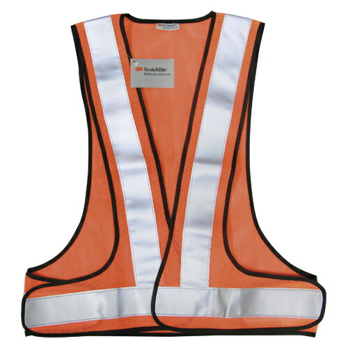 【スリーエム】3M 高視認性反射ベスト （レッドオレンジ)　[SVP-02R]