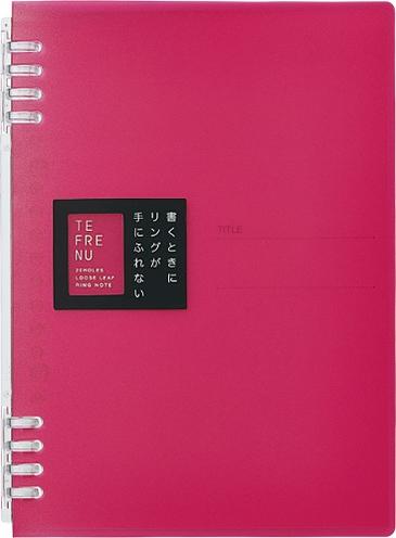 【キングジム】リングノート　テフレーヌ　A5判　ピンク　[9854TTEヒン] 【2冊まで追跡可能メール便対..