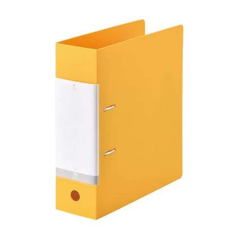 【リヒトラブ】リクエスト・ D型リングファイル　A4判タテ型　黄　[G2290-5]