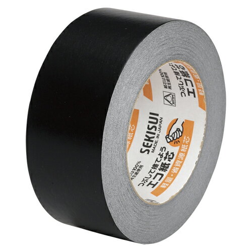 【セキスイ】カラークラフトテープ　No．500　50mm×50m　黒　（1巻)　[NO.500WC 50X50 クロ]