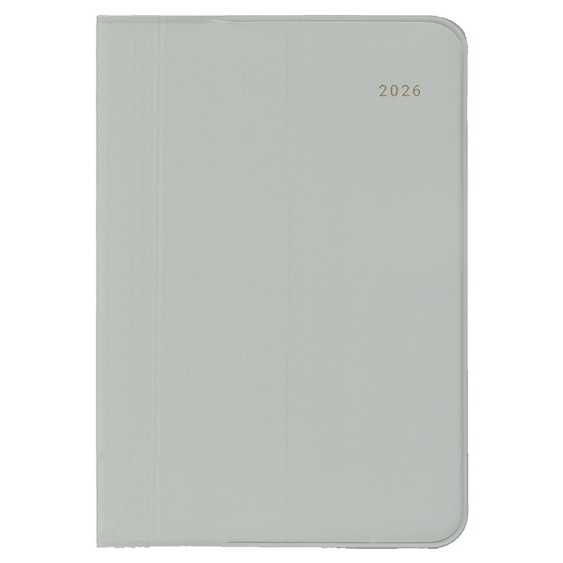 【ダイゴー】2026年手帳　12月始　MILL A6 Monthly EASY グレー　[E7753]　【5冊まで追跡可能メール便..