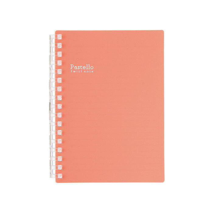 【リヒトラブ】Pastello ツイストノート A6　レツド　[N-1964-3]【4個まで追跡可能メール便対応可能】