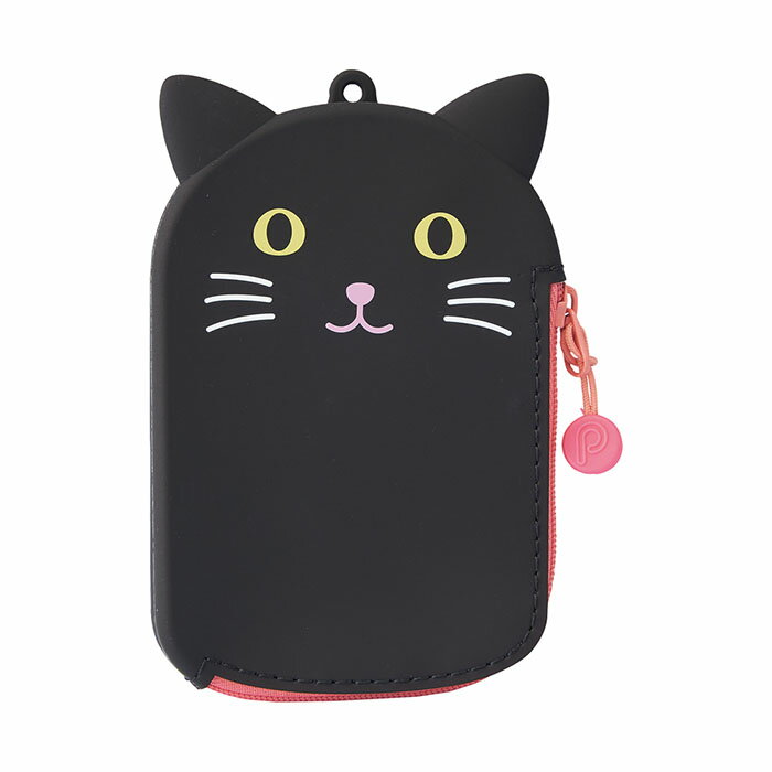 【リヒトラブ】SMART FIT PuniLabo パスポーチ　クロネコ　[A-7784-3]【2個まで追跡可能メール便ご選択可能】