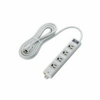 ≪ELECOM(エレコム)≫EU RoHs指令準拠 雷ガード二重構造工事用タップ （ケーブル長：3.0m／質量：550g） ..