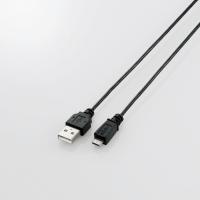 ≪ELECOM(エレコム)≫極細Micro-USB(A−MicroB)ケーブル 2.0m ブラック U2C-AMBX20BK