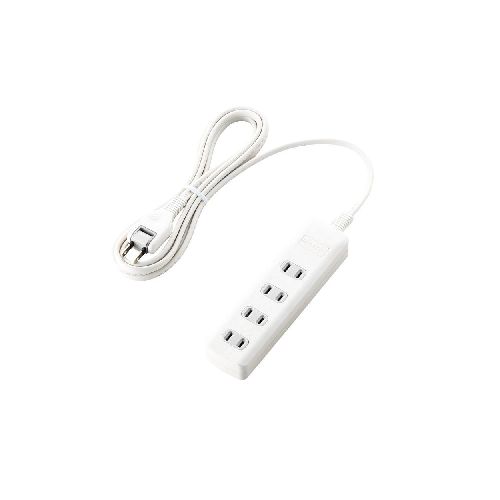 Rakuten - ≪ELECOM(エレコム)≫雷ガードタップ （4個口・2.5m・ホワイト） T-K1A-2425WH