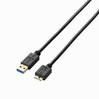 ≪ELECOM(エレコム)≫USB3.0ケーブル  （ブラック・1.5m） USB3-AMB15BK