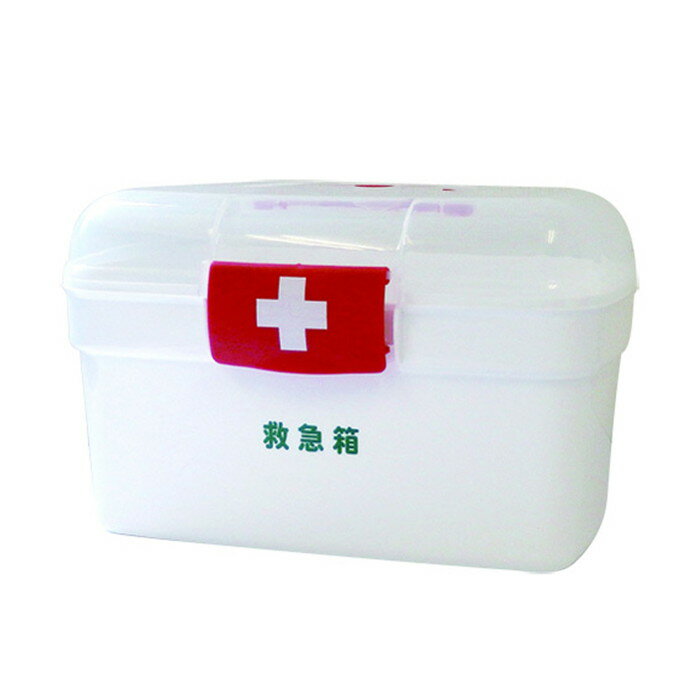 《日進医療器》リーダー　ポリ救急箱　Mサイズ（衛生材料セット付）
