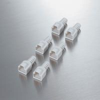 ≪ELECOM(エレコム)≫【4個まで追跡可能メール便対応可能】コネクタ保護カバー 先付けタイプ/6個(ベージュ)