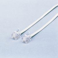 ≪ELECOM(エレコム)≫スリムモジューラケーブル 6極4芯/1m(ホワイト) ≪ELECOM(エレコム)≫スリムモジューラケーブル 6極4芯/1m(ホワイト)
