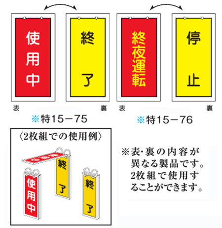 ≪日本緑十字社≫バルブ表示板（ラミプレート）　100×50×2mm
