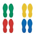 ≪日本緑十字社≫フロアステッカー　足型（2枚1組）【4組までネコポス対応可能】