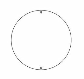 ≪日本緑十字社≫道路標識　道路60-A(白無地)　600mm丸×1mm