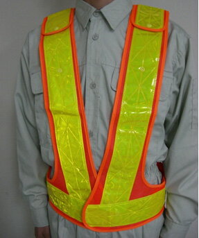 《三ツ星貿易》高輝度マイクロプリズム反射ベスト(サイズ調整ベスト) 反射テープ70mm幅 (MPV70-A..