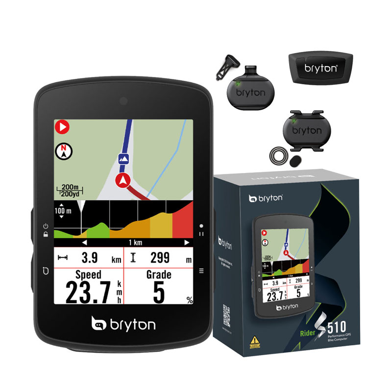 bryton ブライトン Rider S510T ライダーS510T ケイデンス/スピード/心拍センサー付 GPSサイクルコンピューター
