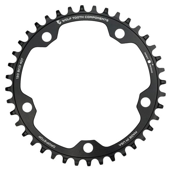WOLF TOOTH եȥ 130 BCD 5 Bolt Chainring 38T/40T/42T compatible wit...