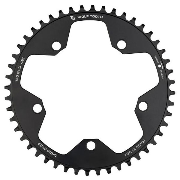 WOLF TOOTH եȥ 130 BCD 5 Bolt Chainring 48T/50T/52T compatible wit...