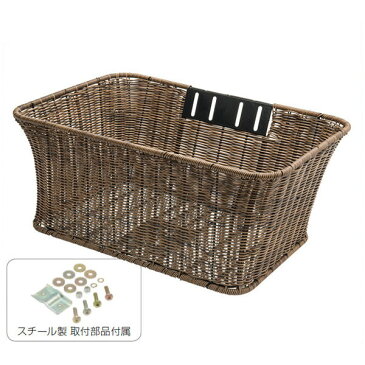 GP(ギザプロダクツ) MBK-04.TF 角型籐風 バスケット/MBK-04.TF Square Rattan Basket【フロントバスケット】【GIZA PRODUCTS】