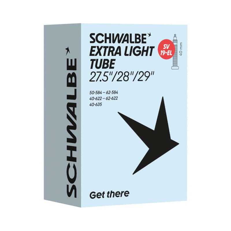 樂天商城 - SCHWALBE シュワルベ チューブ SV19-EL 軽量 27.5x2.00-2.40, 700x38C, 700x38B, 29x2.00-2.40 (50/60/62-584, 40/47/57/62-622, 40-635) 仏式40mm