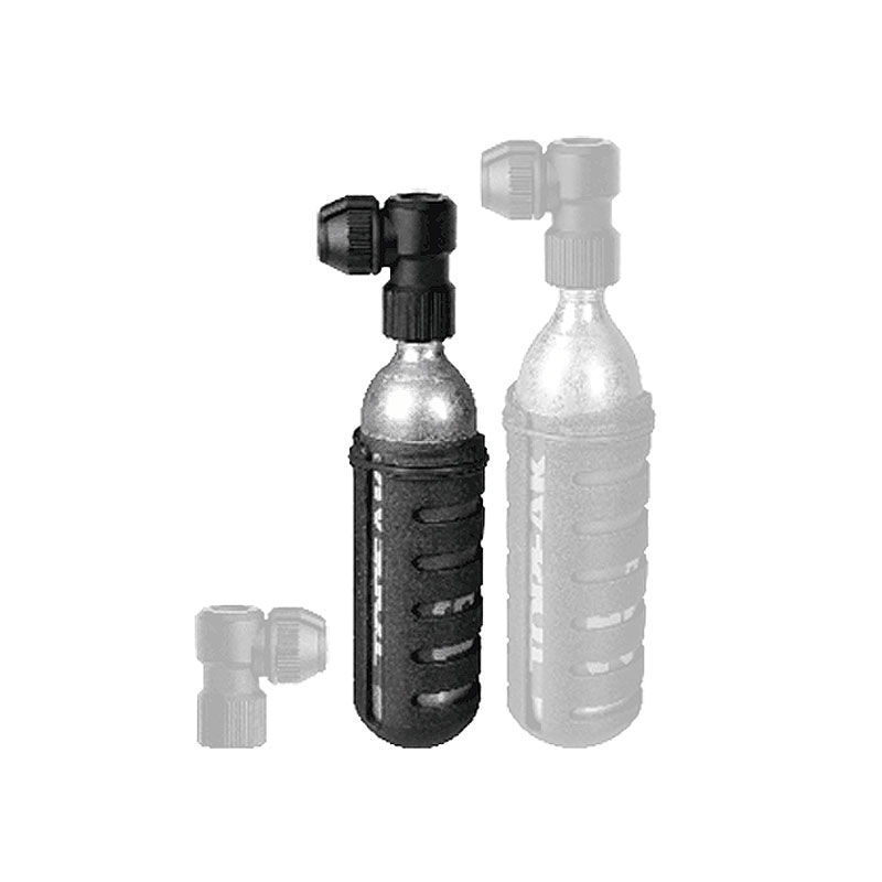 商品説明コンパクトかつ扱いやすいL 字形状CO2インフレーター。CO2カートリッジを時計回りにねじ込んで孔を開けてから、反時計回りに半回転させることでガスが放出される構造です。仏式／米式口金に対応。● 切削アルミ合金 ヘッド／ラバー● トピーク製 ネジ付 16g/25g CO2カートリッジ対応● ネジ付 16g CO2カートリッジ 1本、CO2カートリッジ シェル 1個 付属● L27 x W28 x H15mm（ナノ エアーブースター L のみ）● 12.6g（ナノ エアーブースター L のみ）※怪我を防ぐため、使用時はグローブを着用してください。※ CO2カートリッジは使い捨てです。使用後の保存はできません。※画像はサンプルです。掲載情報はモデル発表当時のものです。※仕様・外観・価格は、改良のため予告なく変更される場合がございます。※商品はお取り寄せのため、メーカー代理店の在庫状況によりご用意できない場合がございます。※お取り寄せ商品のため、不良品以外の返品・交換はお断りいたします。以上、予めご了承いただきますようお願いいたします。