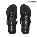 スケートボード　アパレル　イージーミス　ビーチサンダル　EAZY MISS　BEACH SANDAL　正規品　即納可能 ワークシャツ　スケボ　スケボー　EAZYM!SS アウトドア　メンズ　レディース　ブラック　黒　Tシャツ　ショーツ　半ズボン　半パン　ビーチ　水着　ビーサン　イージーミス EAZY M!SS(イージーミス) 伊藤”イトシン”慎一が2010年に開始したアパレルブランド。20年以上スケートボードと共に生きてきた彼が提案する、スケートボードをする人たちを応援するストリートブランド。ダサカッコいいをテーマに、私生活はグダグダ、アホ、ダメ人間だが、スケートボードに乗るとクールでピカイチ、かっこ良く、誰からも憧れる存在を行動目標・指針にし、スケートボードを取ったらただのクズを表現。 EAZY M!SSは生活スタイルを向上させ、モチベーションをアップするアイテムを1つ1つ職人の手作業によって作られた時代を超越しユニークでモダンなスタイルを重視し、EAZY M!SSのコレクションはさまざまなスタイルでその魅力を引き出します。 限定製品、高品質を維持し良質な物を数少なく世に出していきます。少し重めのビーチサンダルで高級感があります。29cmでフリーサイズです。今年の夏もかましちゃいましょ！イエス！グットバイブス！※発送先が沖縄、北海道、離島の場合追加送料をいただく場合がございます。送料は、郵便番号をご記入の上お問い合わせください。購入後加算となった場合、事前にご連絡させていただきます。※当店は実店舗と在庫を共有しています。オーダー後に完売の連絡を差し上げる場合もあるので、ご理解とご協力お願いします。 2