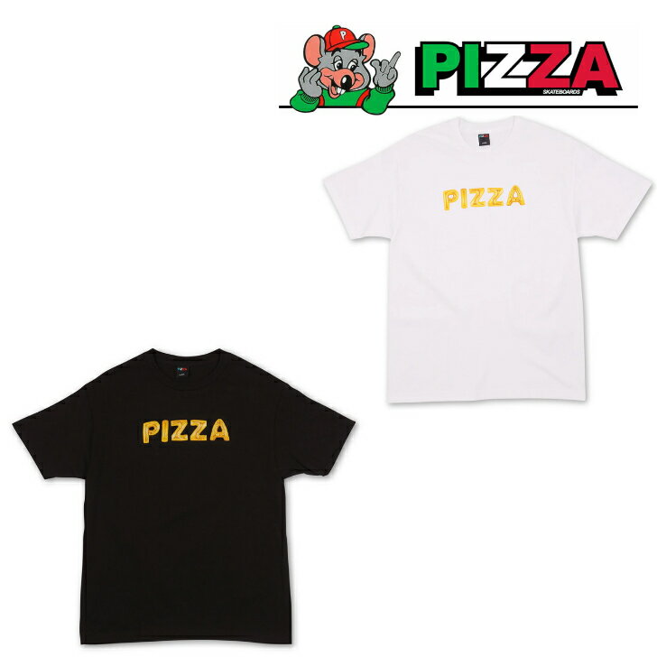 スケートボード　アパレル　Tシャツ ピザ　pizzaBalloon Tee White Black 正規品 即納可能