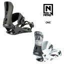 【セール20%off】スノーボード ビンディング 23-24【NITRO】ONE (サイズ:M)正規品 即納可能