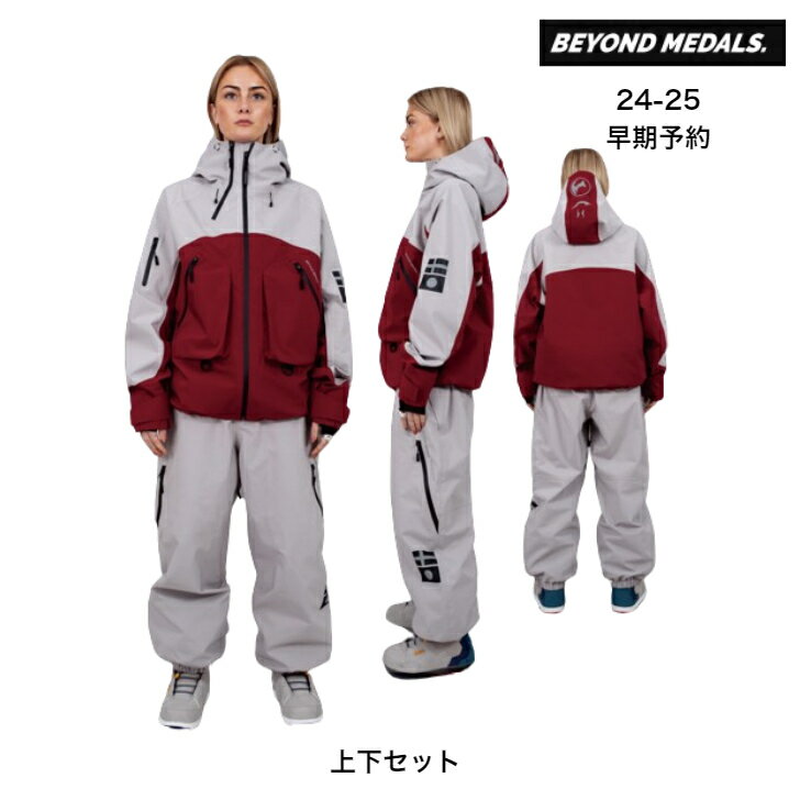 スノーボード　ウェア【24-25早期予約】　BEYOND MEDALS x NOMADIK 3L （上下セット）（サイズ：L）　正規品