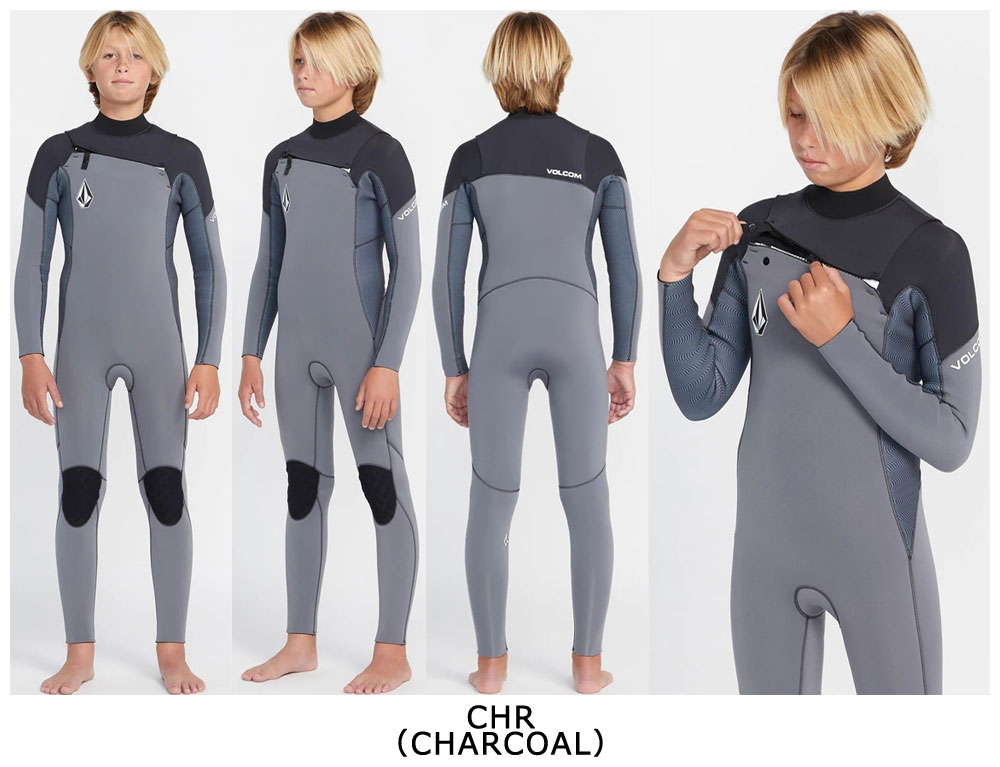 2024継続 VOLCOM BIG BOYS MODULATOR 3/2MM CHEST ZIP LONG SLEEVE FULLSUIT C9532...