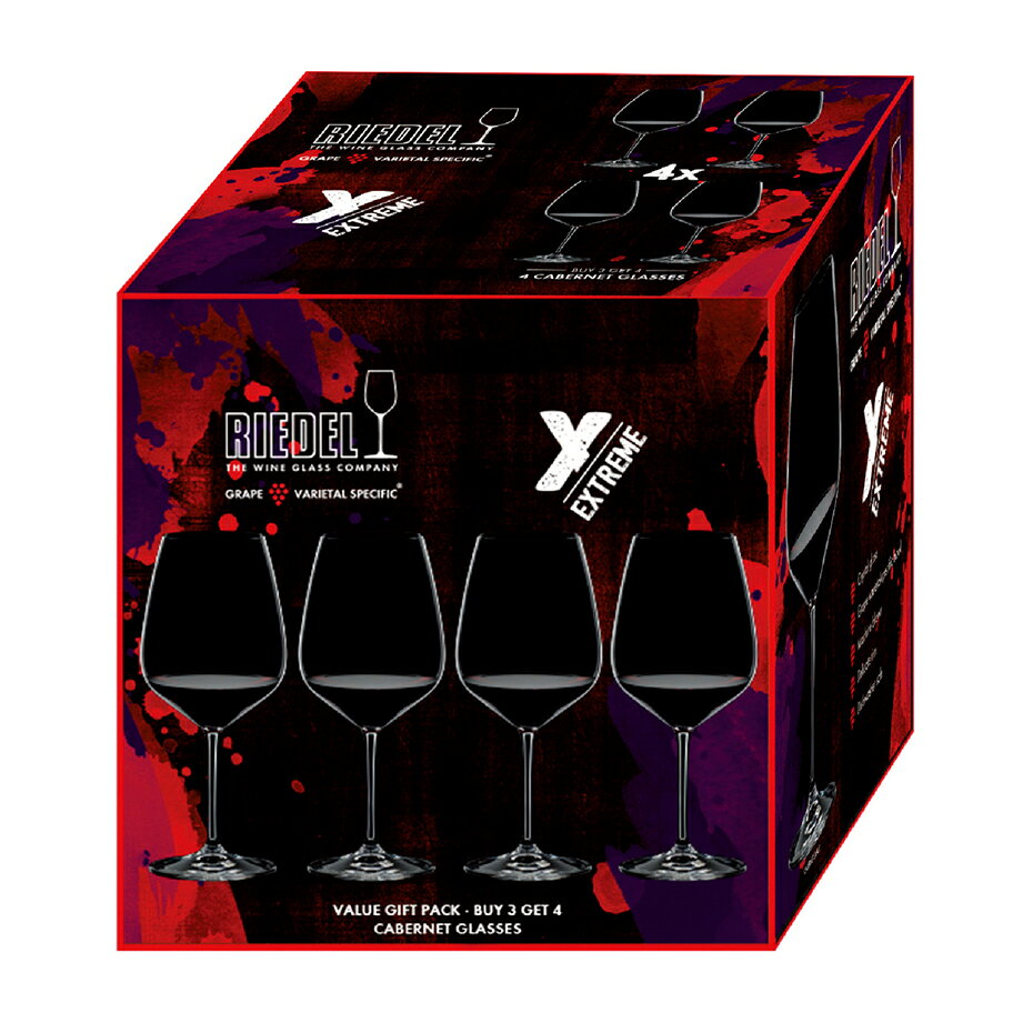 リーデル公式 エクストリーム バリューパック カベルネ BUY3GET4 4個入 4411/0 ラッピング無料 RIEDEL 赤ワイングラス Cabernet セット パーティーパック riedel-10001346 リーデル楽天市場店 サンプル画像2