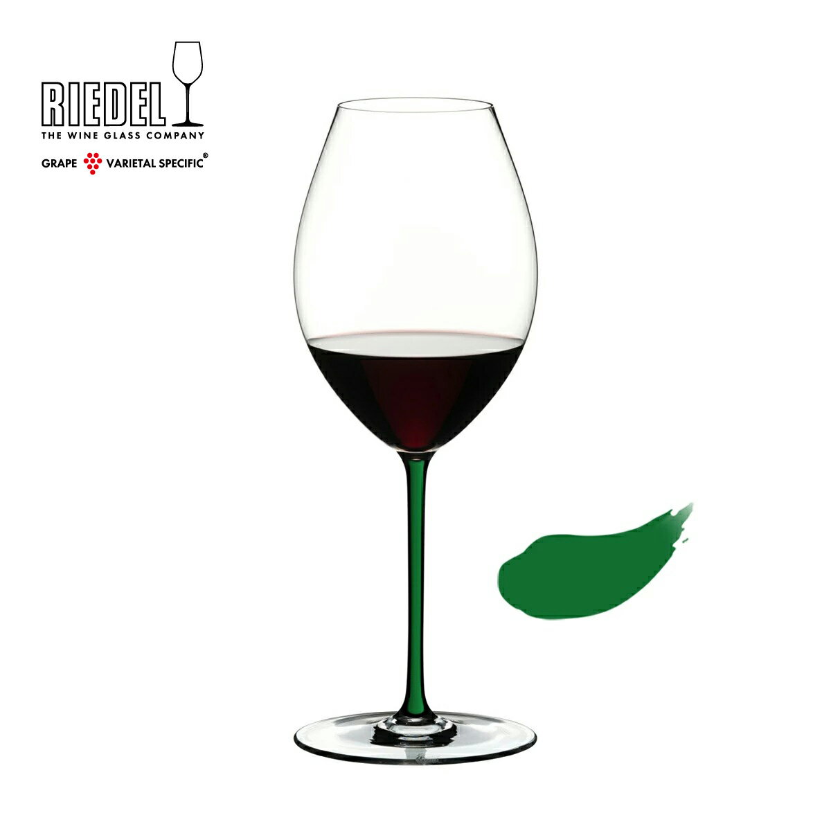 リーデル公式 ファット・ア・マーノ オールドワールド・シラー グリーン 1個入 4900/41G ラッピング無料 RIEDEL ワイングラス カラーアイテム 緑 ハンドメイド