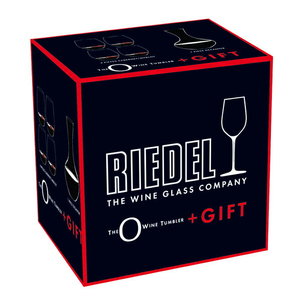 リーデル公式 リーデル・オー バリューパック オー＋ギフト デカンタ1個+グラス4個入 5414/30 ラッピング無料 RIEDEL ワイングラス タンブラー 引越し祝い パーティーセット
