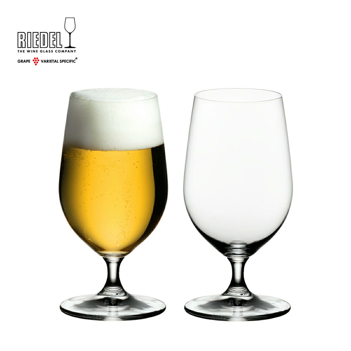 【リーデル公式】＜オヴァチュア＞ ビアー（2個入）6408/11【ラッピング無料】RIEDEL ビールグラス ビアタンブラー バレンタインデー 父の日 クリスマス 贈り物