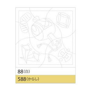オリムパス花ふきん布パック 88　小槌と宝づくし（白）