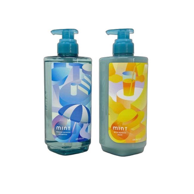 乐天商城 - 〈セット〉 アリミノ ミント シャンプー フローズンリフレッシュ 550ml ＆ マスク マイルドリフレッシュ 550g 2026年版